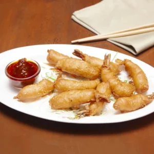 Seasme fried prawns