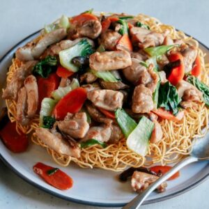 Pan Fried Noodles - Chicken